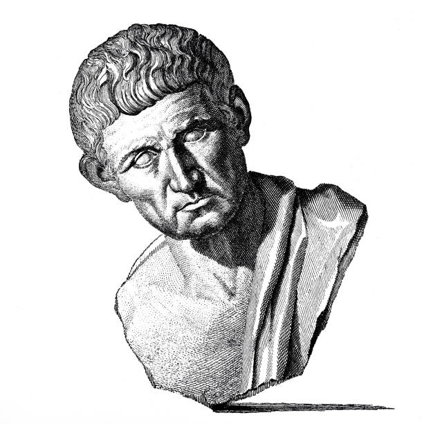 popiersie arystotelesa, greckiego filozofa - 2861 stock illustrations