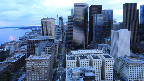 istock Aerial scene of Seattle, Washington skyline 1068770678
