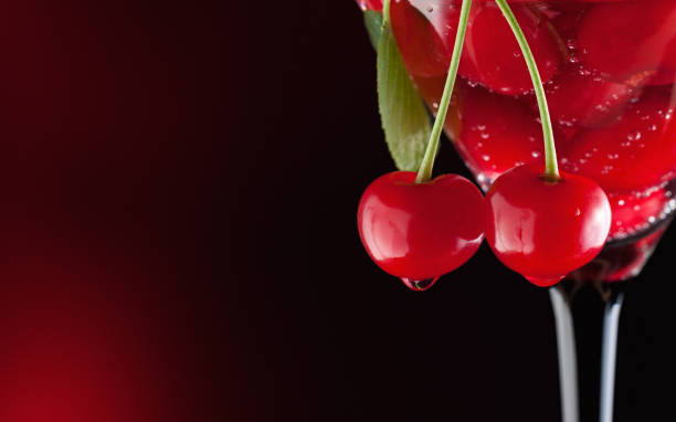 istock Cherries in a martini glass 1068780046