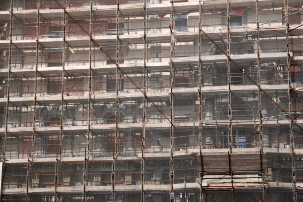 istock scaffolding on building restoration in Italy 1068781122