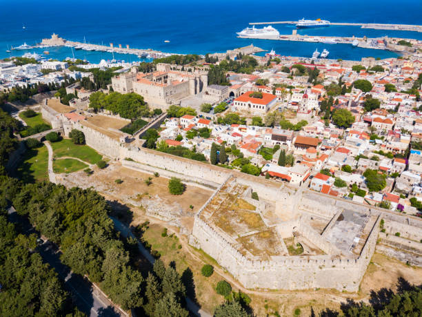 istock Rhodes old town in Greece 1068785802