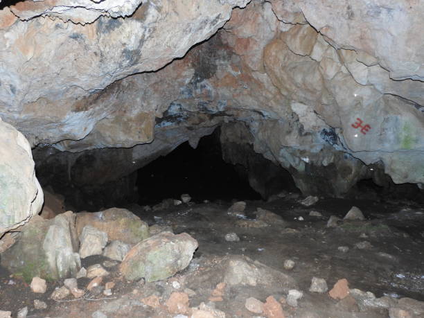 istock Stalactites and stalagmites in a cave 1068786244