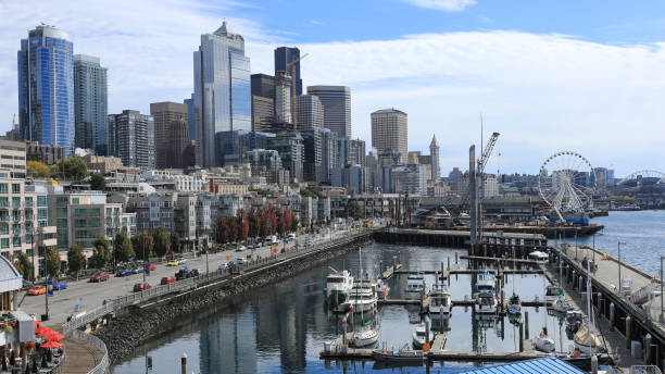 istock View near Seattle, Washington harbor 1068786700