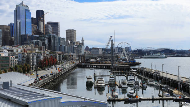 istock Scene near Seattle, Washington harbor 1068786720