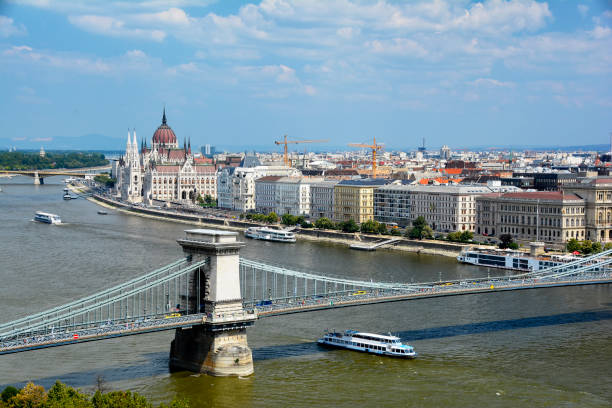 istock Chain Bridge with Parliament in the background, Budapest 1068788104