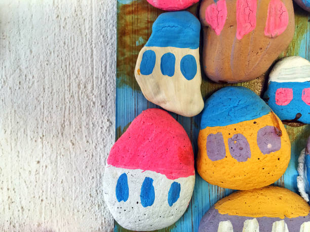 istock Colorful Painted Sweet Stone Rocks 1068795112