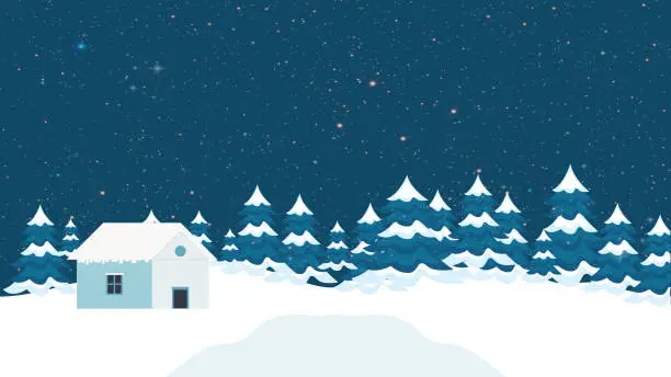 Vector illustration of Creative Christmas Snow Fall illustration