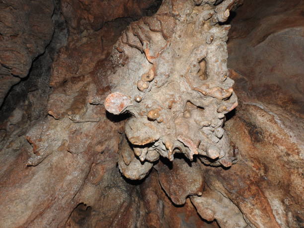 istock Stalactites and stalagmites in a cave 1068812710