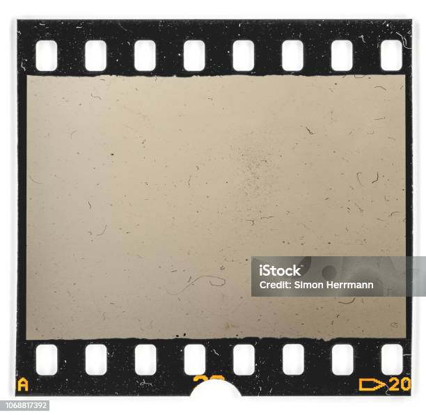 Cool Placeholder For Your Picture No Movie Screen 35mm Film Strip Stock Photo - Download Image Now