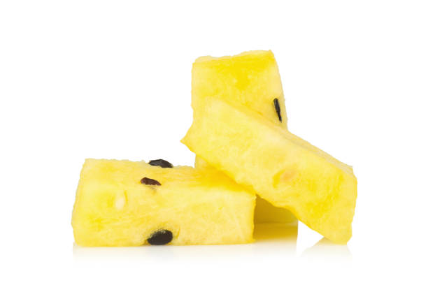istock watermelon yellow piece isolated on white background 1068821532