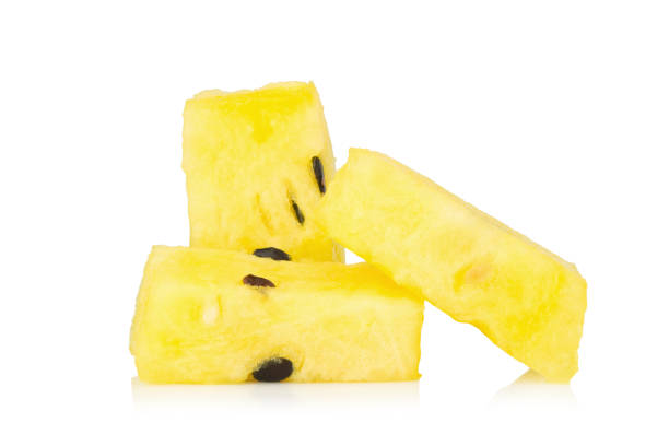istock watermelon yellow piece isolated on white background 1068821538