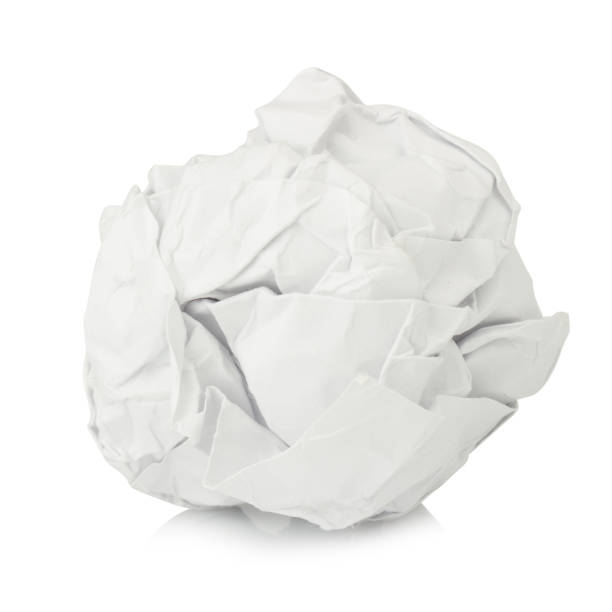 istock paper ball isolated on white background 1068821678