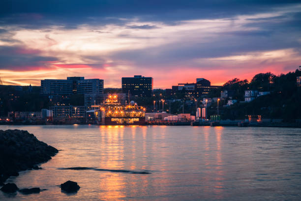 istock Panorama of St. John's at night 1068821982