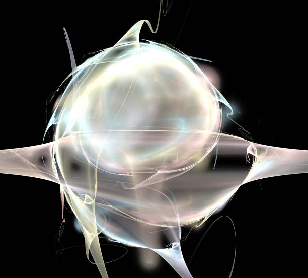 istock image of one Digital Fractal on Black Color 1068832282