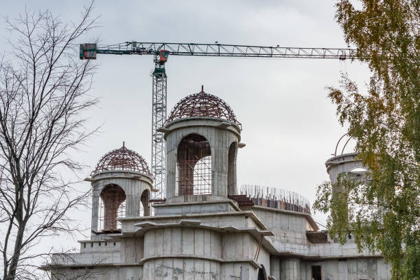 istock Construction of a large Orthodox church 1068833890