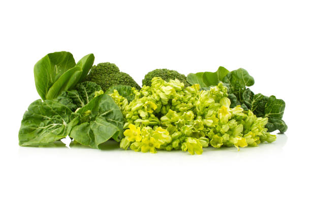 istock Cowslip creeper. Bok choy vegetable  Chinese isolated on white background 1068834954