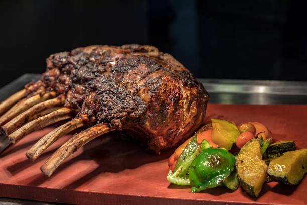 istock Carving prime rib wagyu 1068841648