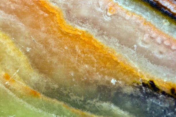 istock Beautiful Onyx Crystal Surface. Macro. Natural mineral background. 1068848722