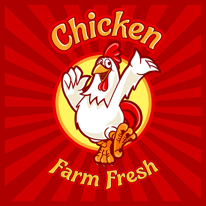 chicken farm fresh card