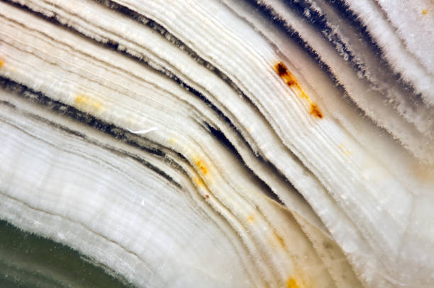 istock Beautiful Onyx Crystal Surface. Macro. Natural mineral background. 1068849682