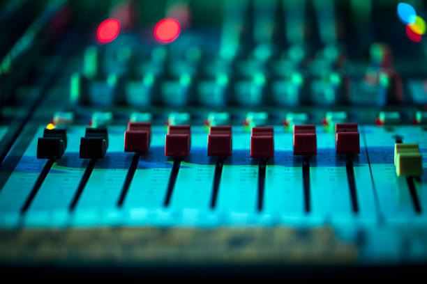 istock Music Equipment Etnetrainment Audio DJ Mixer 1068853954