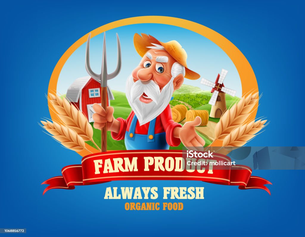 farm product farm product card Backgrounds stock vector
