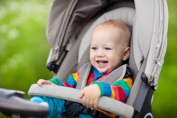 istock Little baby in stroller 1068861108