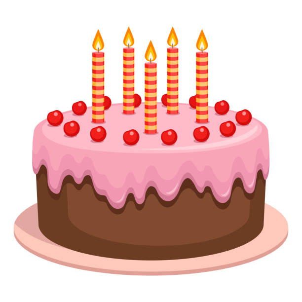 ilustrações, clipart, desenhos animados e ícones de duradoura - gateaux birthday candle cake