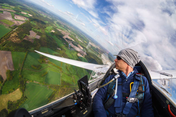istock View of the pilot of a glider 1068867492