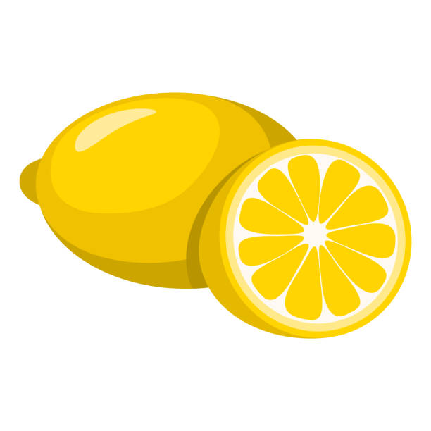 lemon Illustrationen visar en citron citric acid stock illustrations