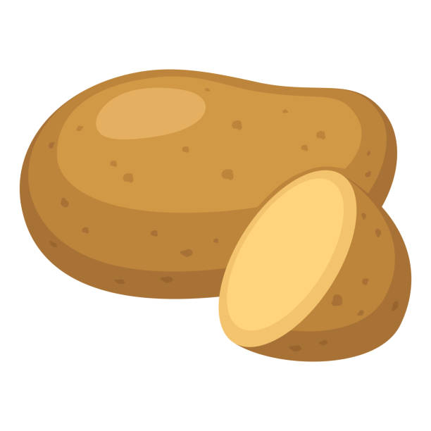 potatis - kartoffel grundnahrungsmittel stock-grafiken, -clipart, -cartoons und -symbole