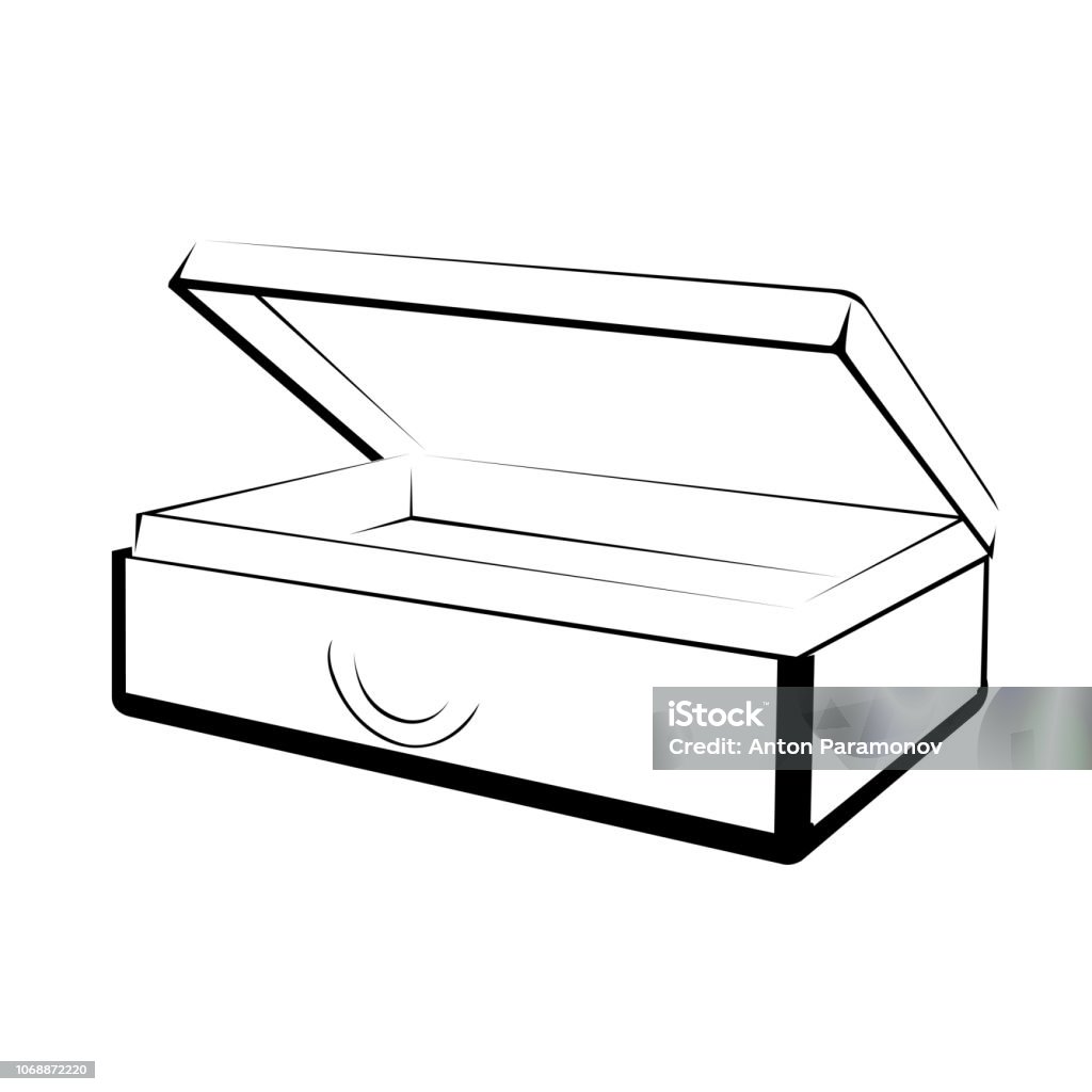 Vector Images Open Case Open Case Outline On White Background Stock Illustration - Download ...