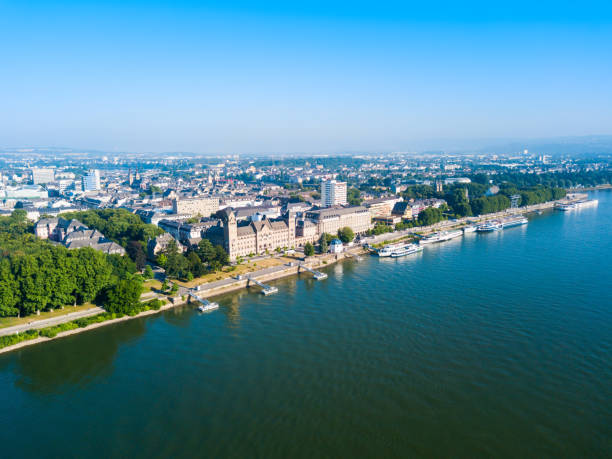 istock Koblenz city skyline in Germany 1068874368