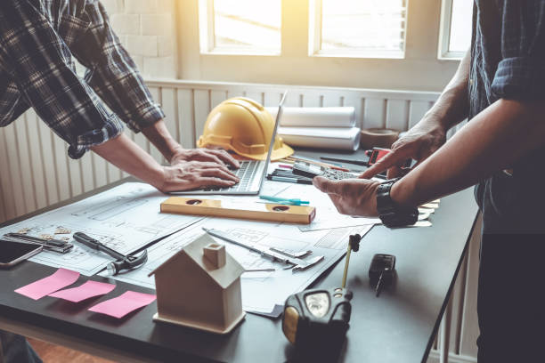 istock Engineers and architects, project planning together at the meeting. 1068877070