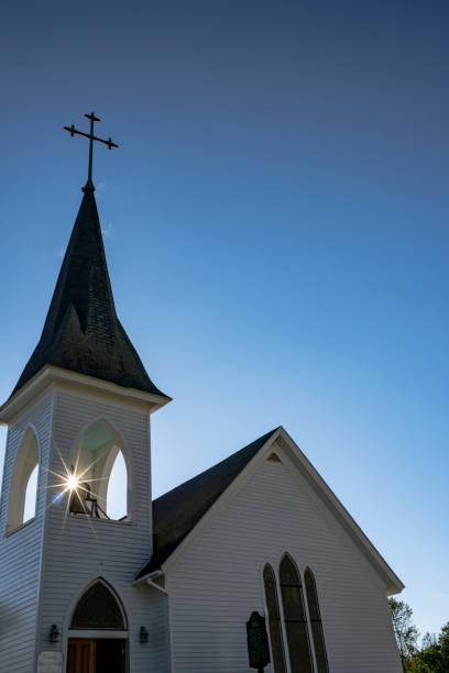 istock Church Steeple and Sun Flare 1068878876