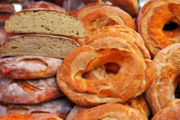 Fresh Healthy Organic Bread in Public Bazaar