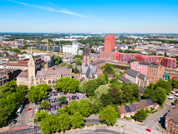 istock Duisburg city skyline in Germany 1068894796