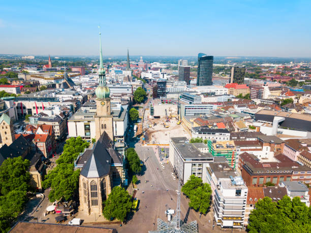 istock Dortmund city centre aerial view 1068894826