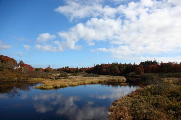istock Scenic fall view located in Hectanooga area, Nova Scotia, Canada 1068899042