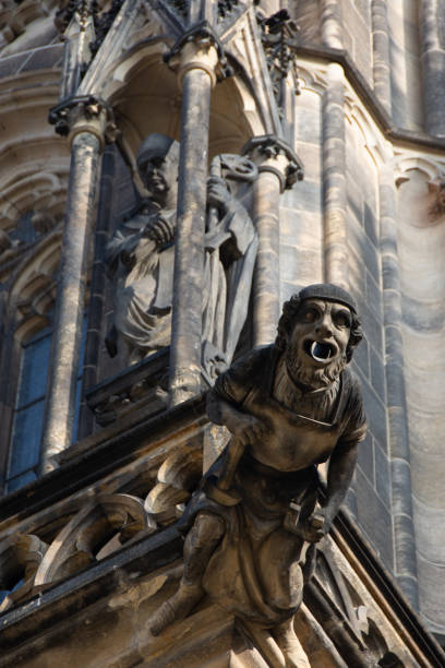 istock Statue on the facade of Saint Vitus's Cathedral, Prague 1068900064