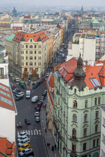 istock Aerial view of Prague buildings 1068909808