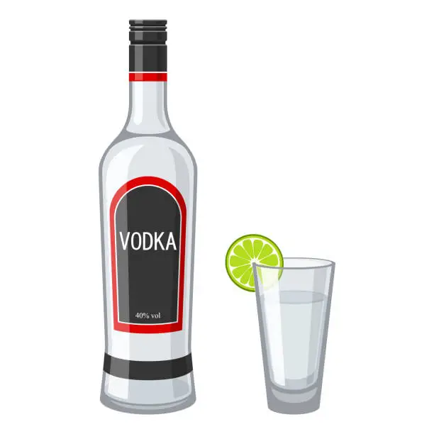 Vector illustration of Vodka