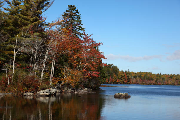 istock Scenic fall view located in Hectanooga area, Nova Scotia, Canada 1068916208