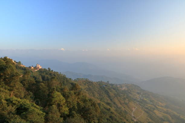 istock Beautiful first light from sunrise on Himalaya mountain range, Nepal 1068922156