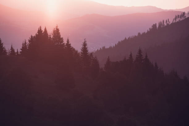 istock Smoky Mountains ridge at sunrise 1068925906