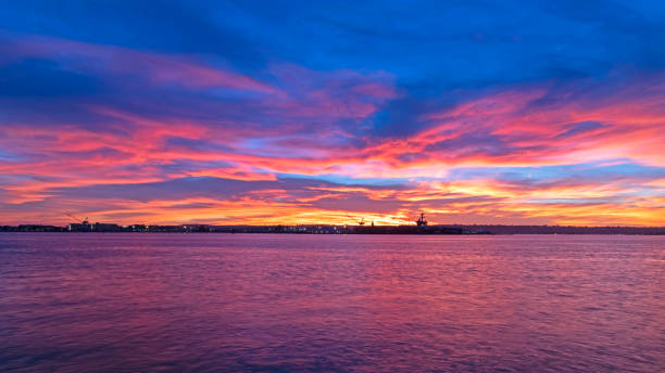 istock Sunset during the fall at San Diego waterfront 1068971676