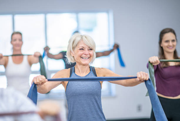 istock Senior woman working out 1068977088