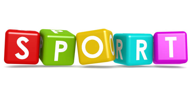 istock Colorful cube with sport word 1068978972