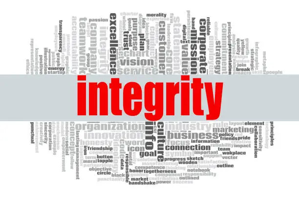 Photo of Integrity word cloud