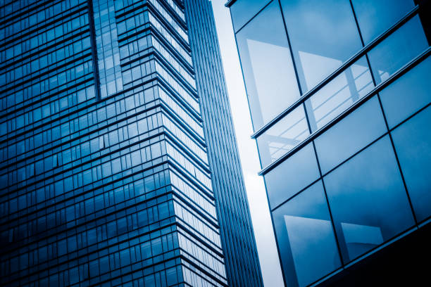 istock Detail glass building background 1068988252